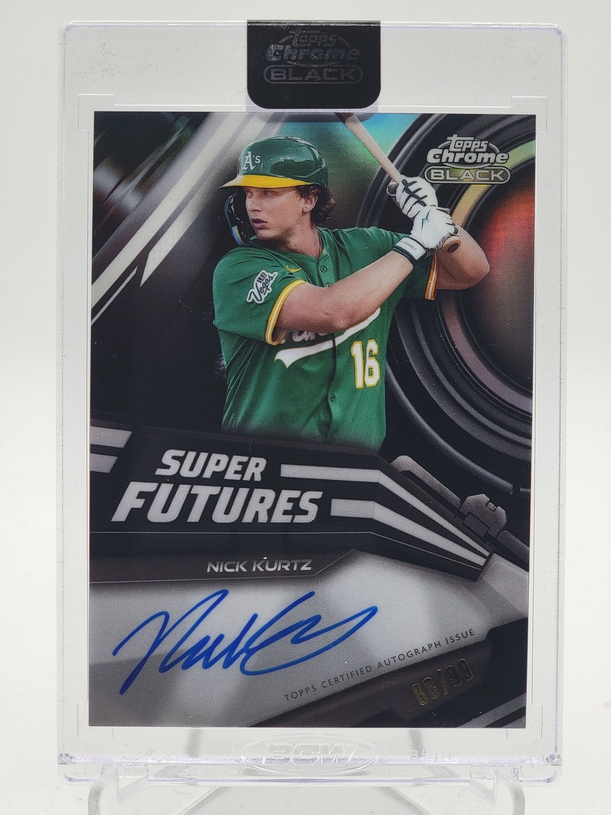 Nick Kurtz 2026 Topps Chrome Black #SFA-NK Super Futures 