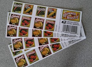 4 Books US Postage   - 80 Summer Harvest FOREVER STAMPS Value $62.40