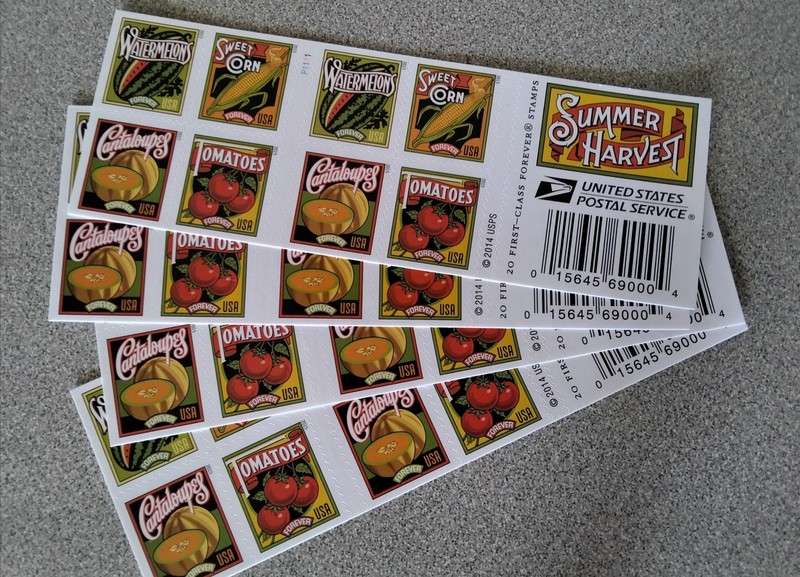 4 Books US Postage   - 80 Summer Harvest FOREVER STAMPS Value $62.40