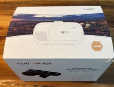 ProHT 3D Virtual Reality Glasses Smartphone VR Headset Gold Model Open Box