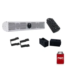 Wet Sounds Stealth 6 Ultra HD UTV Kit Slider bracket and Square 1" Tube clamp