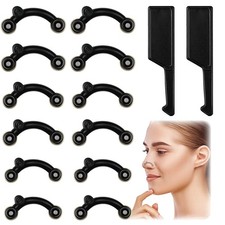 2 Sets Nose up Lifting Shaper Clip Nose Lifter, Black