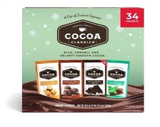 Cocoa Classics Hot Cocoa Mix Premium Quality Variety Pack 34 Packets