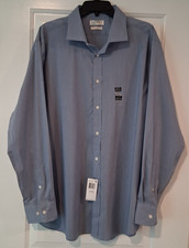 NEW Lauren Ralph Lauren Men's SLIM FIT Blue Button Up Shirt Size 2XL; 18, 34/35