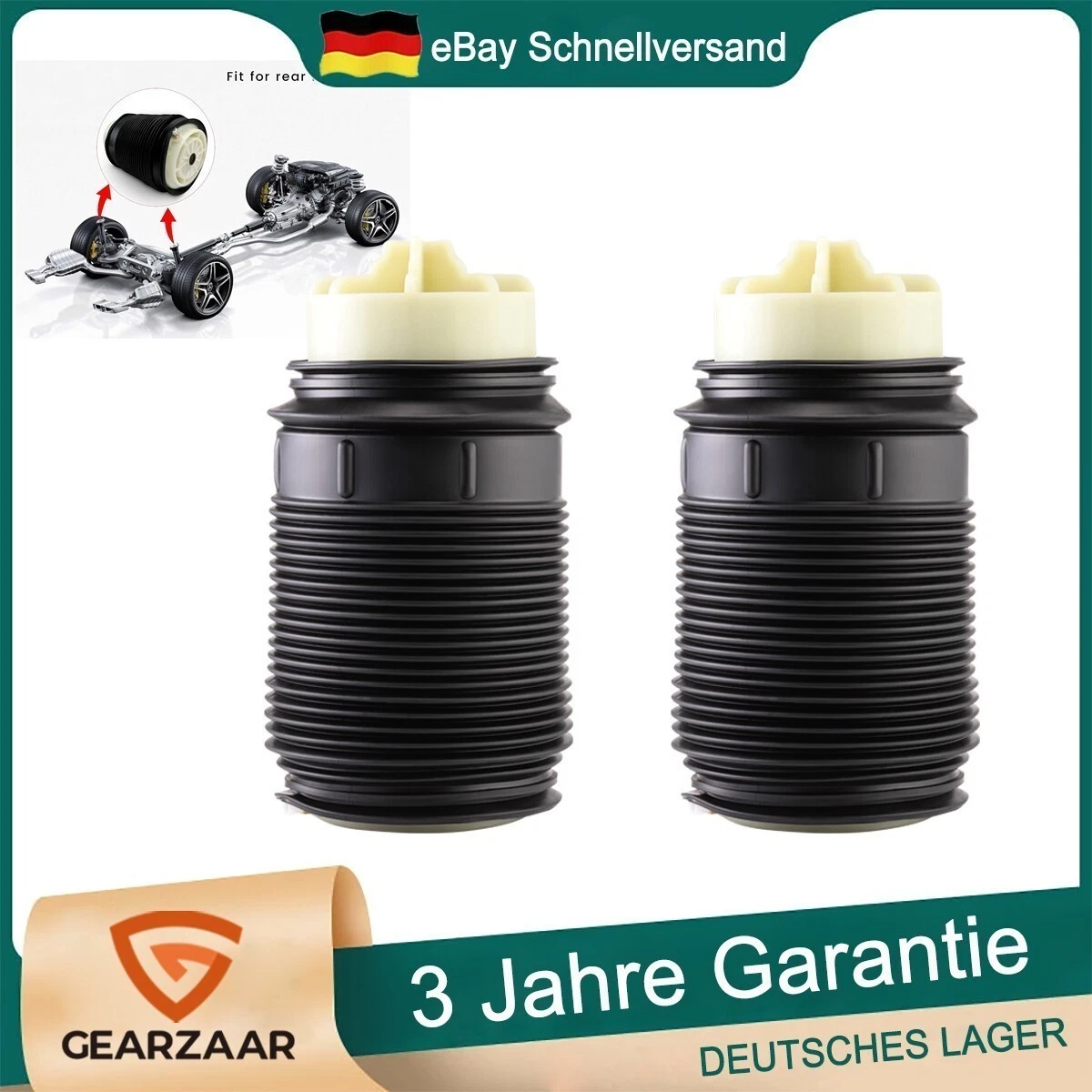2 Ammortizzatori Anteriori + Supporti Per Mercedes-Benz Classe A W168 | ATEC Germany