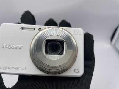 READ SONY Cyber-shot DSC-WX100 English OK White Digital Camera