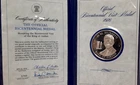 FM 1976 King Hussein Visit US Bicentennial .925 Silver PF Medal in Folder