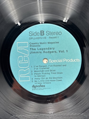 Jimmie Rodgers-The Legendary Jimmie Rodgers Vol. 1-Folk RCA 1974 2 Vinyl LPs VG+ - Picture 14 of 19
