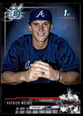 2017 Bowman Chrome Prospects Patrick Weigel Atlanta Braves #BCP74