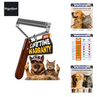 Extra GroßEr,Zweiseitiger Unterfellkamm FüR Hunde Und Katzen, HundebüRste Zum...