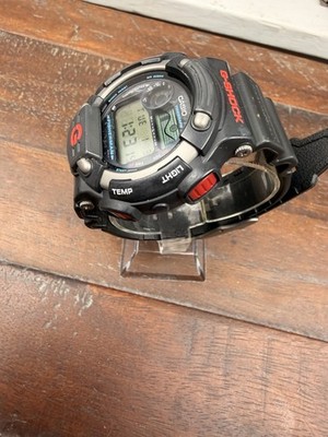 Mint 1998 Vintage Casio G-Shock FISHERMAN Black Red Silver Rare Dw