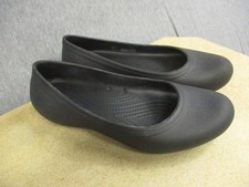 Black Ballet Comfort Slip On Round Toe Rubber