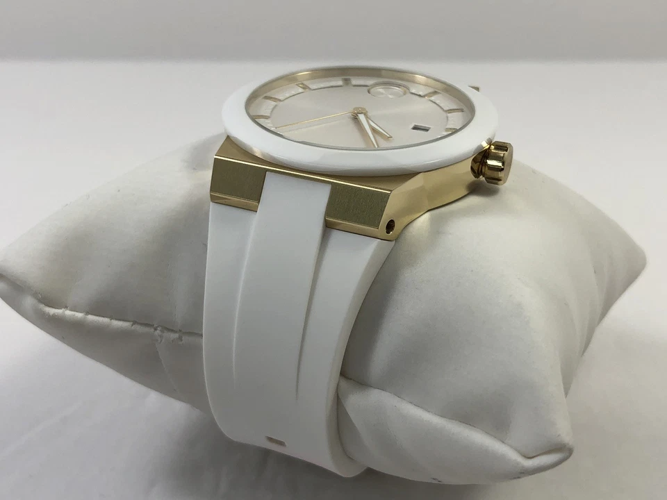 Movado Bold Fusion SWISS Quartz White Dial Rubber Strap Men's Watch 3600899 - image 4 of 4