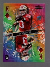 2024 Brock Purdy Wild Card 5 Card Draw Stacked Deck Rainbow Lava 1/1 SF 49ers