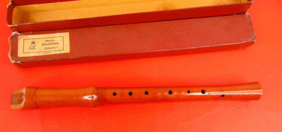 Vintage 2-Piece Recorder Hero-Blockflote Scholar (student)  Made In Germany 13" - Image 3 of 4