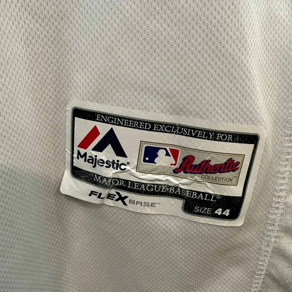 Authentic Yasiel Puig LA Los Angeles Dodgers #66 Majestic Jersey 44 - Image 3 of 4