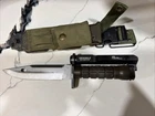 USA M9 PHROBIS III Military Bayonet Knife Blade with Scabbard With Geissele Lug