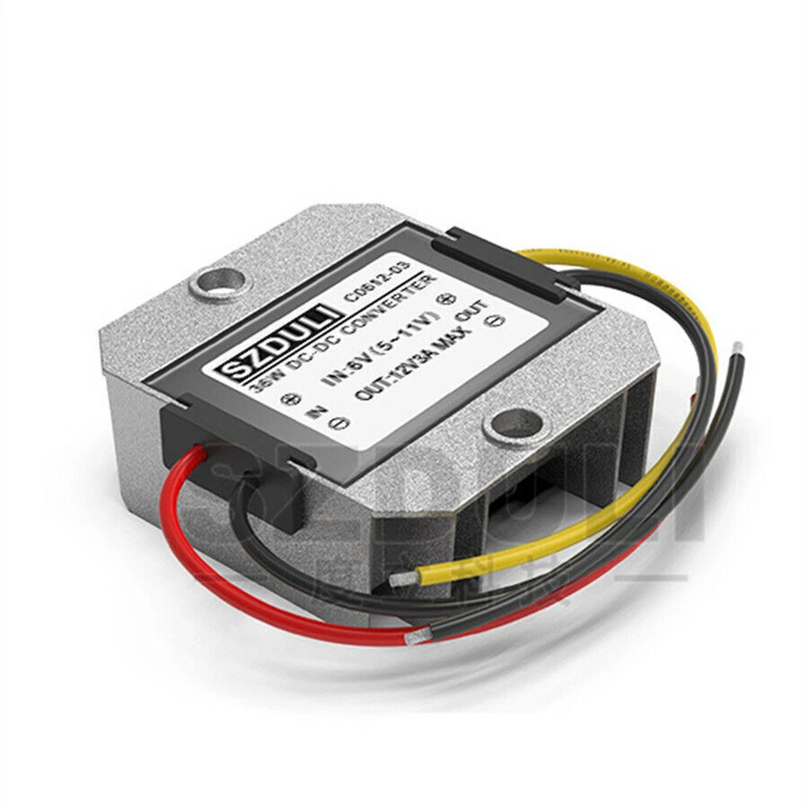 Universal ATV Scooter DC 6V to 12V Voltage Booster Step-up Converter Regulator - Image 3 of 4