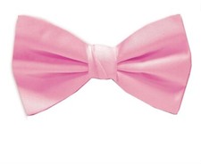 Men's Solid Satin Self Tie Bowtie- NWT