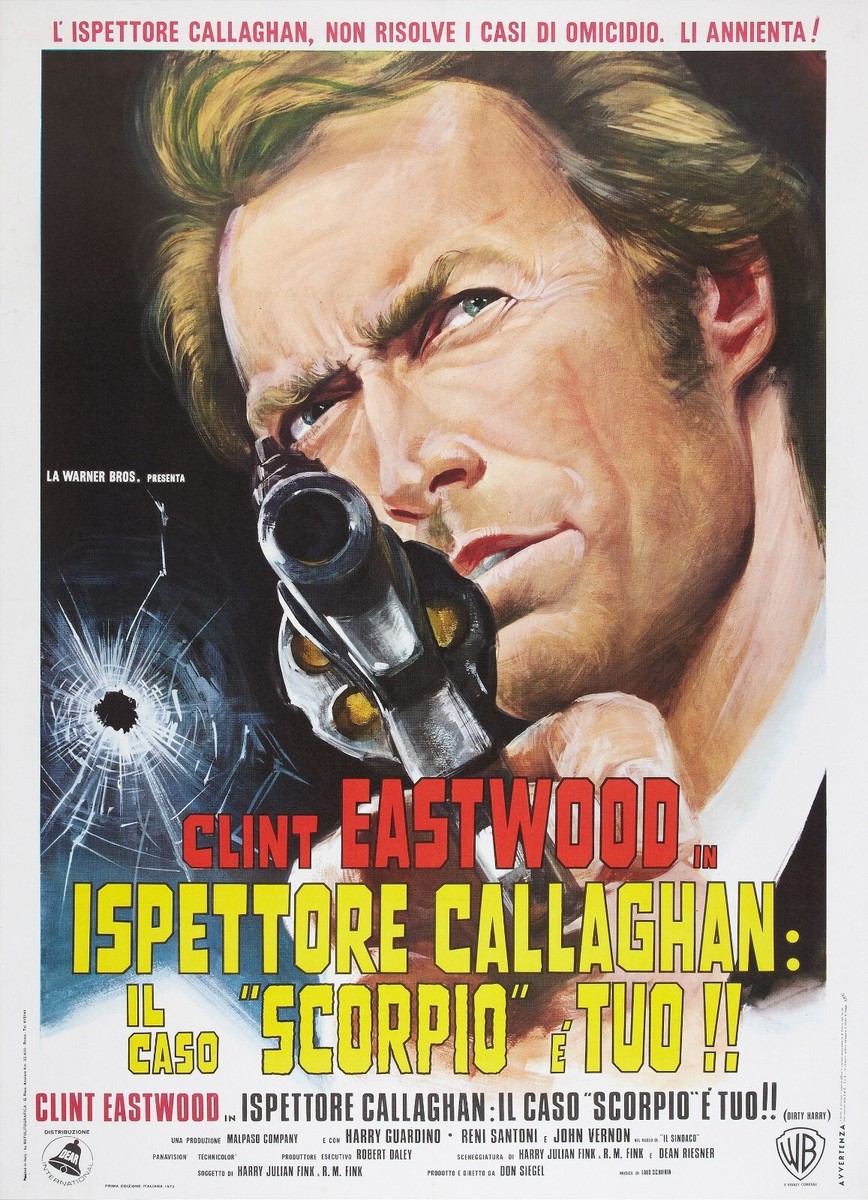 Dirty Harry movie poster (d) - Clint Eastwood - 12 x 17 inches | eBay