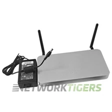 Cisco Meraki MX64W-HW Wireless 250Mbps 6x 1GB RJ-45 UNCLAIMED Firewall w/Adapter