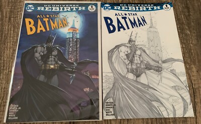 All-Star Batman DC Rebirth #1 NM Michael Turner Color & Sketch Variant ...