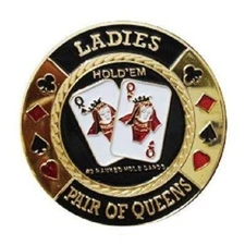 Pocket Queens Ladies Poker Card Guard Hand Protector US Seller Fast Ship