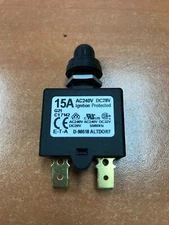 Circuit breaker DC marine push to reset 13131 15 AMP ETA 1658 G21 with boot