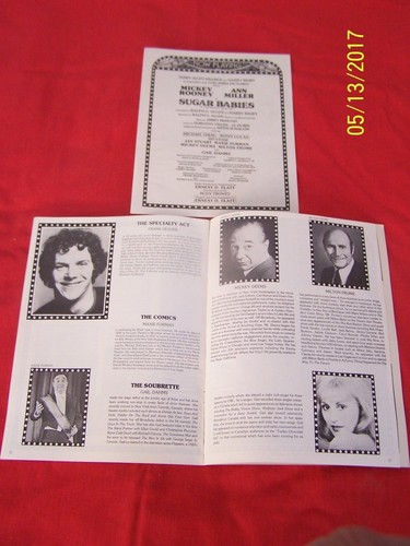 SUGAR BABIES The Burlesque Musical-1979 Theatre Program;Mickey Rooney-Ann Miller - Picture 5 of 6