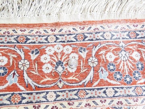 Fine weave silk oriental Carpet hand made Hand knotted - Picture 8 of 8