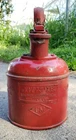 Vintage Justrite Safety Can Gas Oil Embossed Metal Advertising Sign Underwriters