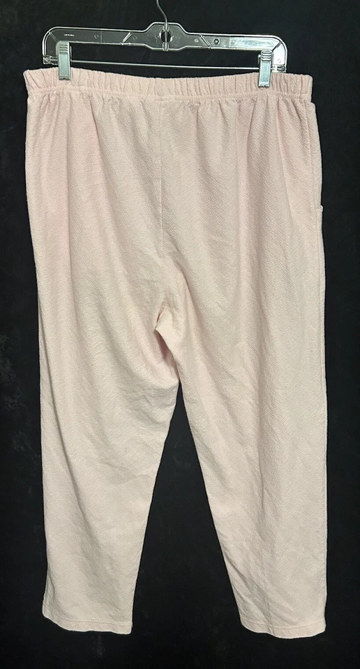 Pantalones deportivos Russ Mujer Liz Claiborne 14/16 W Algodón Poliéster Rosa Foto 3 de 3
