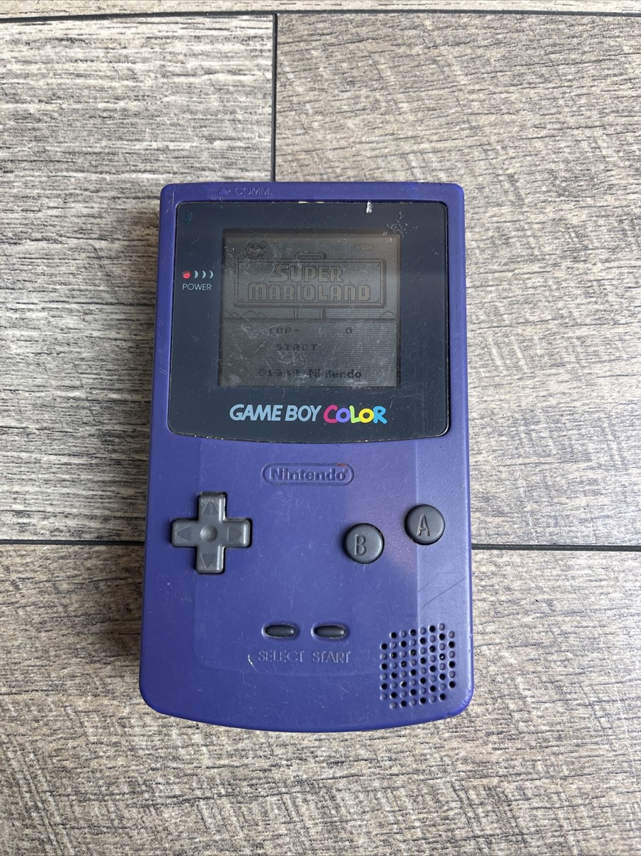 ゲームボーイカラー　パープル ゲームボーイカラー本体 (ミッドナイトブルー)｜中古ゲーム