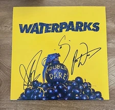 * WATERPARKS * signed vinyl album * DOUBLE DARE * AWSTEN KNIGHT, OTTO & GEOFF *