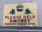 Vintage Style National Park  Forest Fire Steel Metal Quality Sign