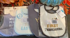 Mixed Lot Of 4 My First Baby Bibs