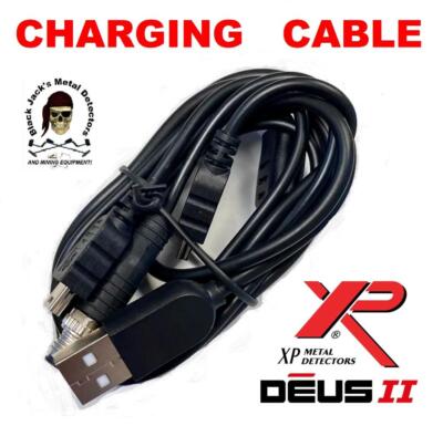 XP DEUS II Charge Cable - 3 Way Charging. Authorized XP DLR. PN: D2-RC1-E0-003