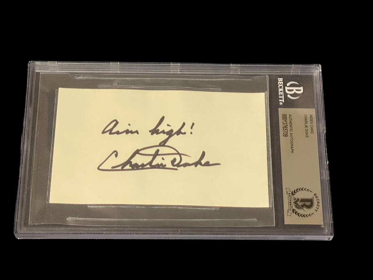 Charlie Charles Duke NASA Apollo 16 Astronaut Signed Autograph