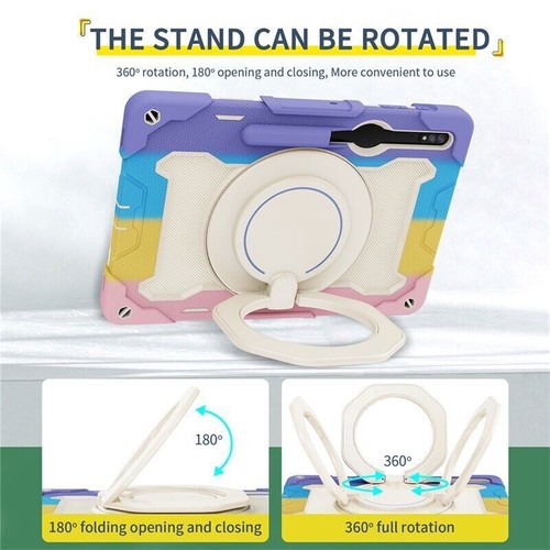 Tablet Armor Stand Hard Case Cover For Samsung Galaxy Tab S7 FE S8+ S9 Ultra - Picture 19 of 91