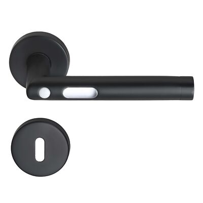 MeinTürgriff LED-Türgriff Orbit Türdrücker BB PZ WC schwarz Drücker