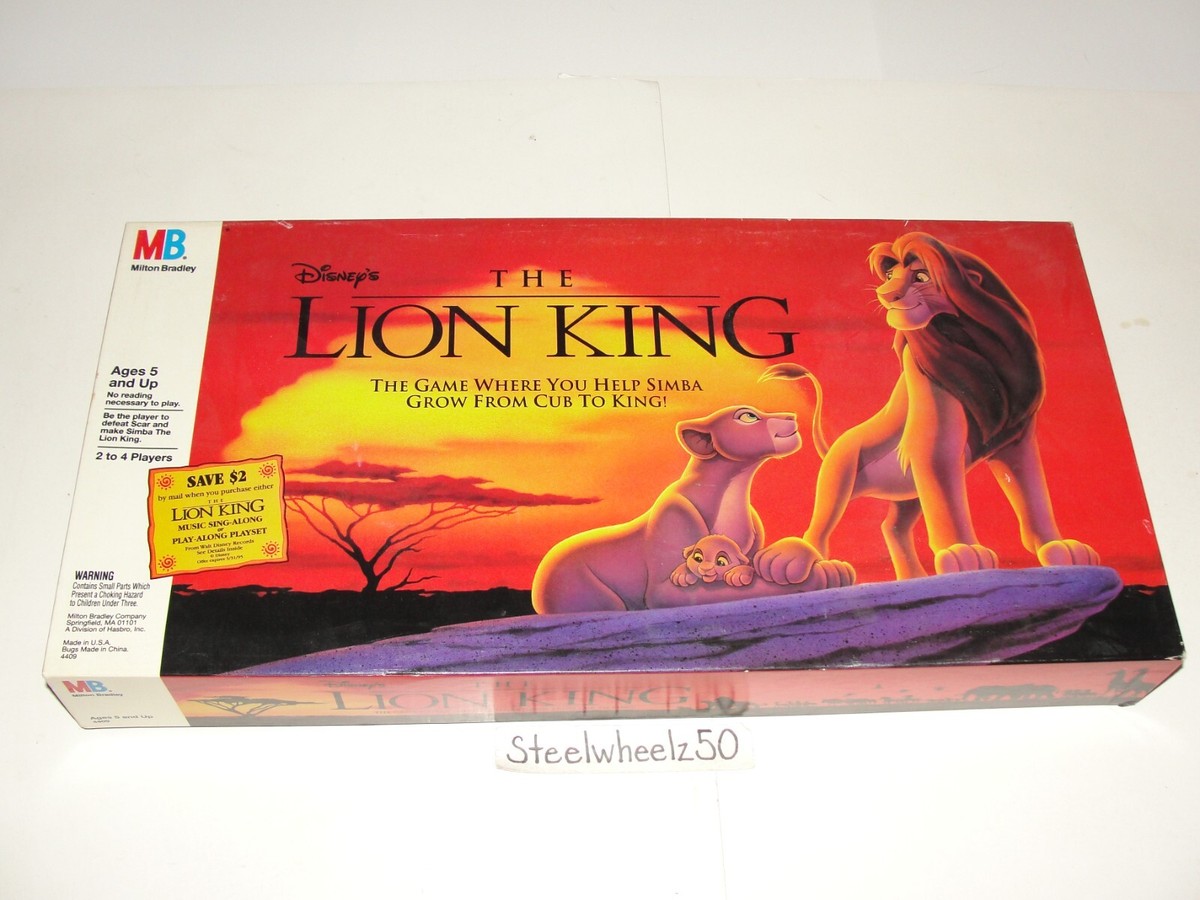 らいおんきんぐ Vintage Walt Disney's Lion King Board Game 1993 Milton