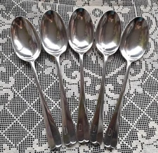 Set Of 5 Mappin Webb Oval Dinner Spoons MAPPIN PLATE Replacement Cutlery