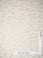 Animal Butterflies White Cream Butterfly Fabric / By the Yard / Cotton Benartex