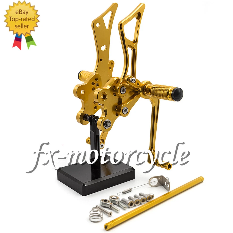 For Yamaha FZ1 FZ8 Fazer 2001 2002 2003 2004 2005 CNC Rearset Footpegs Aluminum - Изображение 3 из 4