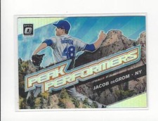 2019 Donruss Optic Peak Performers Holo Prizm #5 Jacob deGrom Mets 
