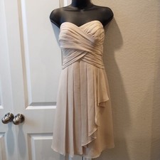 Davids Bridal Knee Length Strapless Bridesmaid/homecoming Dress Size 10