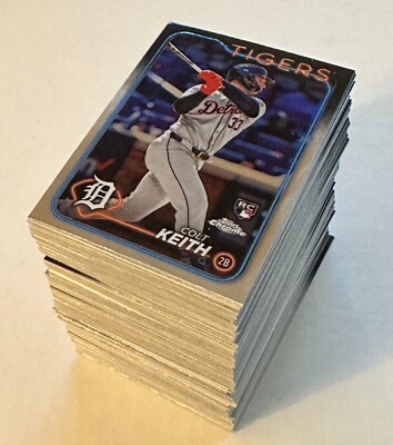 2024 Topps Chrome Baseball Base Cards - You Pick! Complete Your Set!
