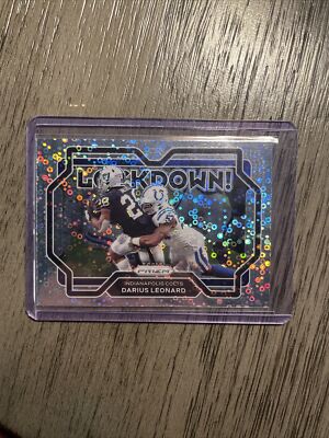 2021 Panini Prizm #1 Darius Leonard Lockdown Silver Disco COLTS