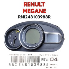 Renault Megane Lhd Speedo Clock Instrument Cluster Rni248103988r Renault Megane Lhd Speedo Clock Instrument Cluster Rni248103988r