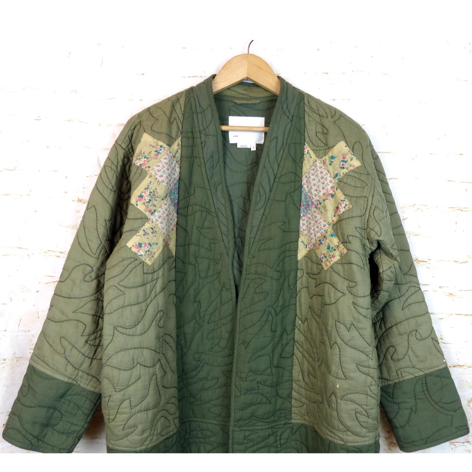 Anthropologie Quilted Patchwork Jacket Womens M G… - image 5